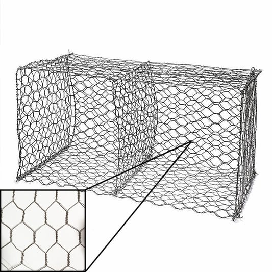 Hexagonal Wire Netting Galvanized Or Pvc Coated; Gabion Box